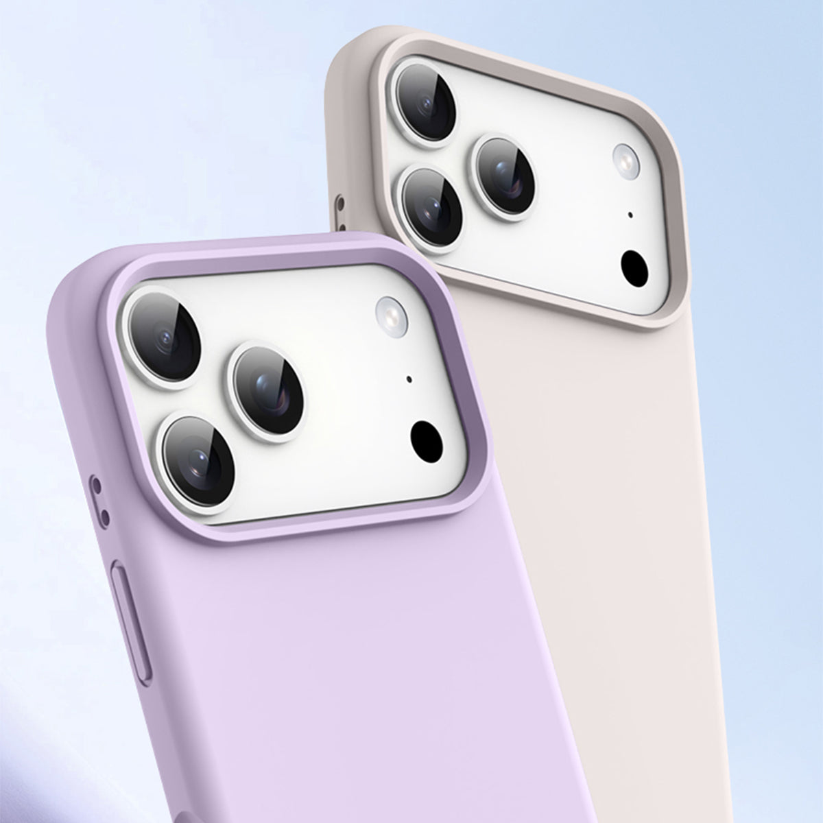 Basic Phone Case | New Series Liquid Silicone Solid Color Phone Case with Large Cutouts No.10-13