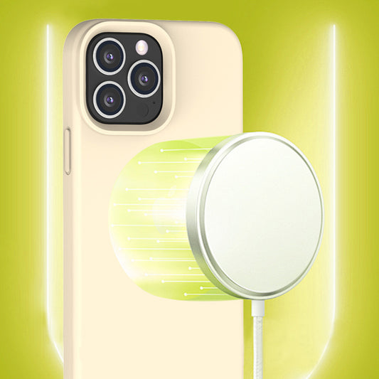 MagSafe Phone Case | New Series Liquid Silicone Solid Color Phone Case with Large Cutouts No.9-12