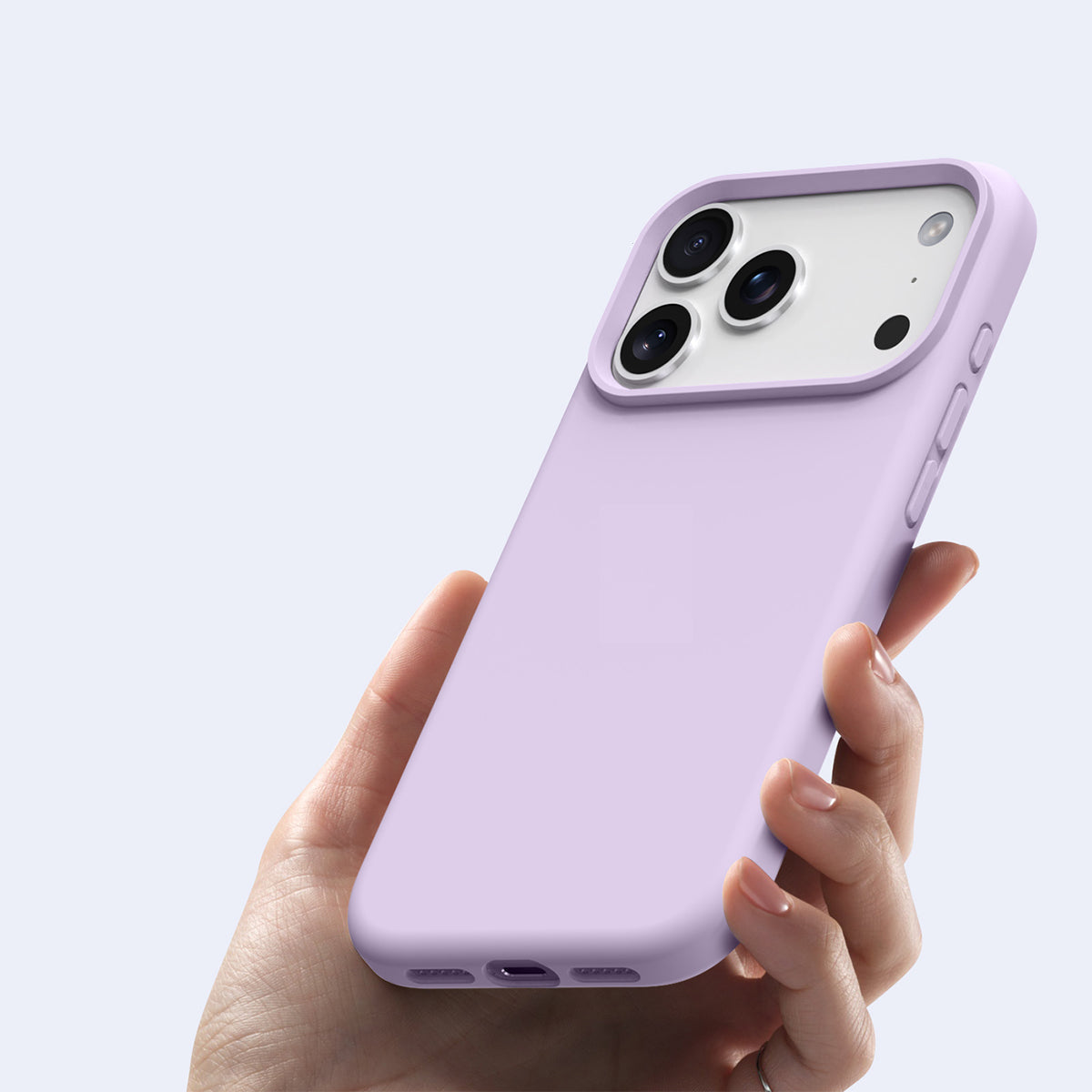 Basic Phone Case | New Series Liquid Silicone Solid Color Phone Case with Large Cutouts No.6-9