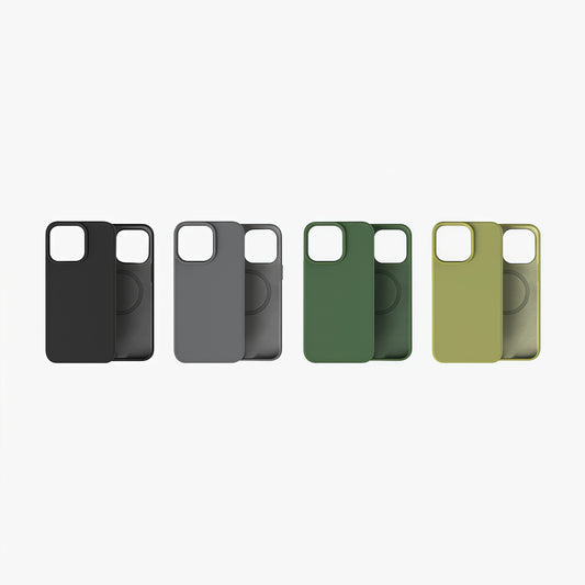 MagSafe Phone Case | New Series Liquid Silicone Solid Color Phone Case with Large Cutouts No.1-4
