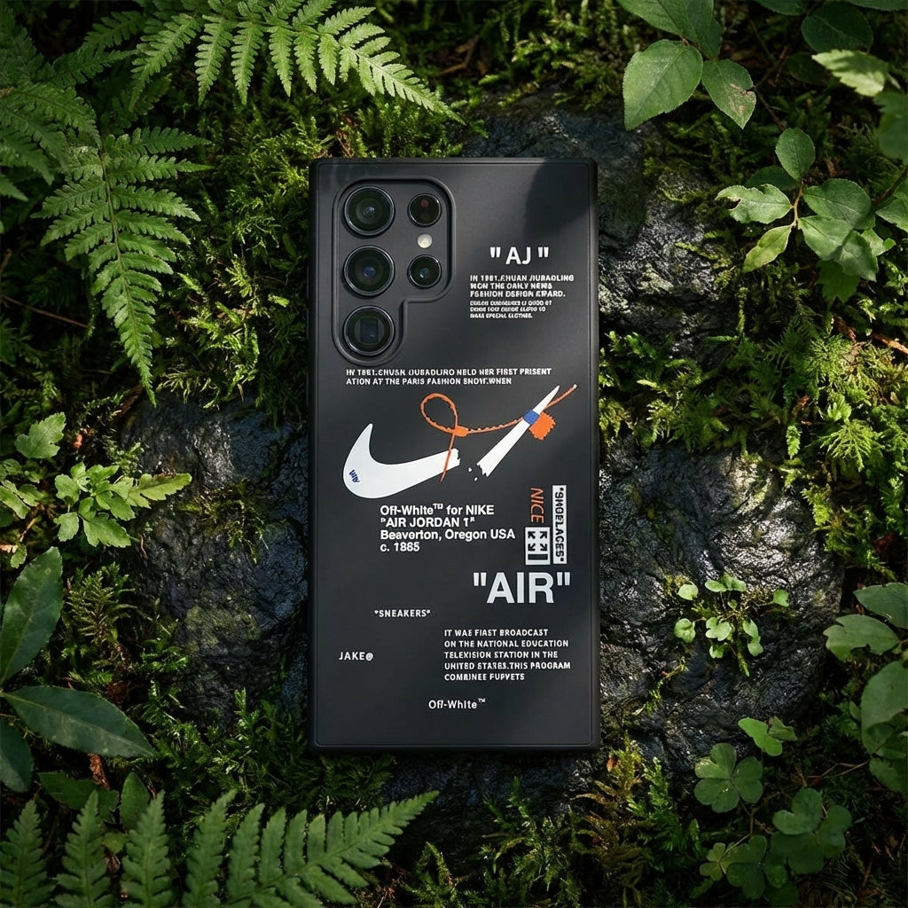 Black Streetwear Galaxy S26 Case – Industrial Deconstructed Cover