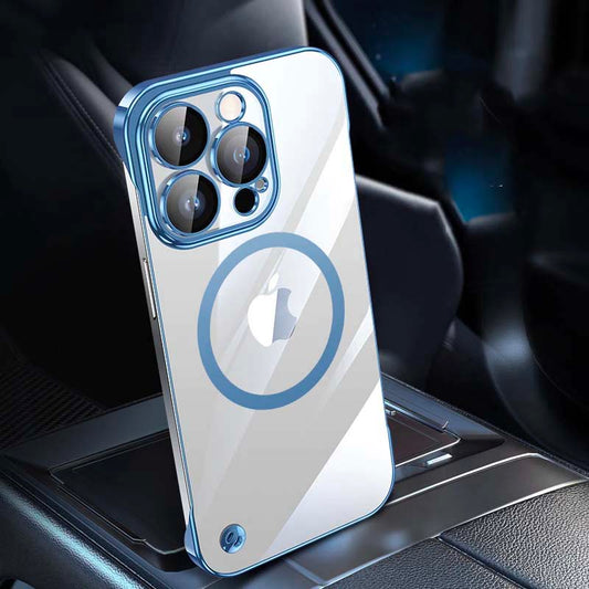 Magsafe Phone Case | Blue Electroplated Hard Case