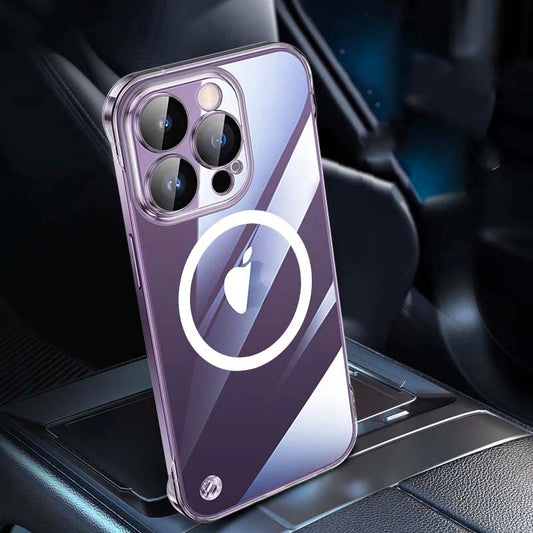 Magsafe Phone Case | Transparent Electroplated Hard Case