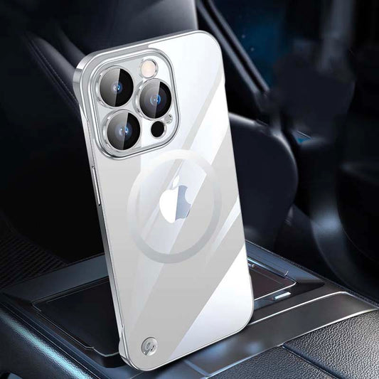 Magsafe Phone Case | Silver Electroplated Hard Case