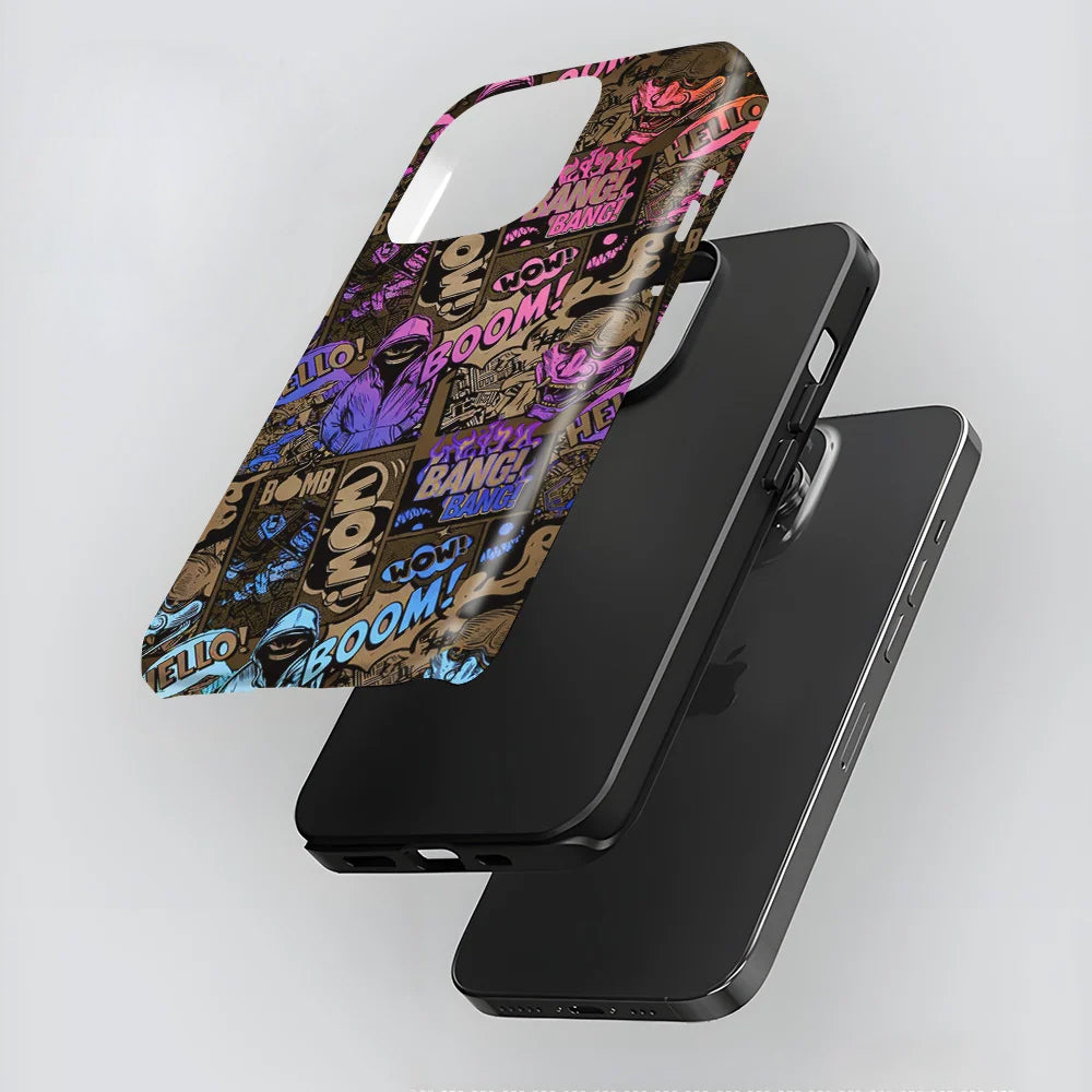 Hybrid Phone Case MagSafe Compatible - Street Graffiti