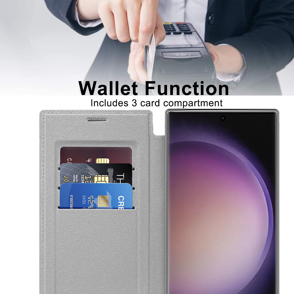 Galaxy S Wallet Case MagSafe Compatible - Titanium Gray