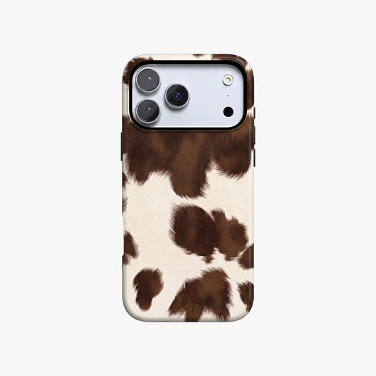 Magnetic Phone Case | Vintage Cow Print Animal Fur Pattern