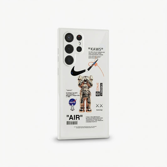 Beige Astronaut Galaxy S26 Case – Space Streetwear Minimal Protective Cover
