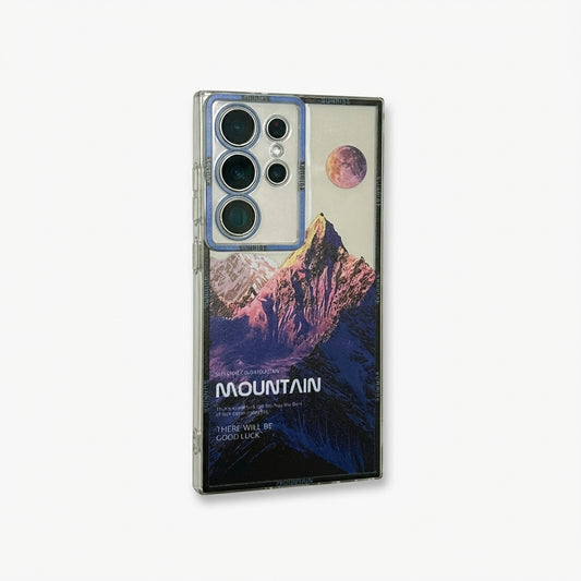 Blue Snow Mountain Streetwear Galaxy S26 Case – Deconstructed Landscape Protective Cover