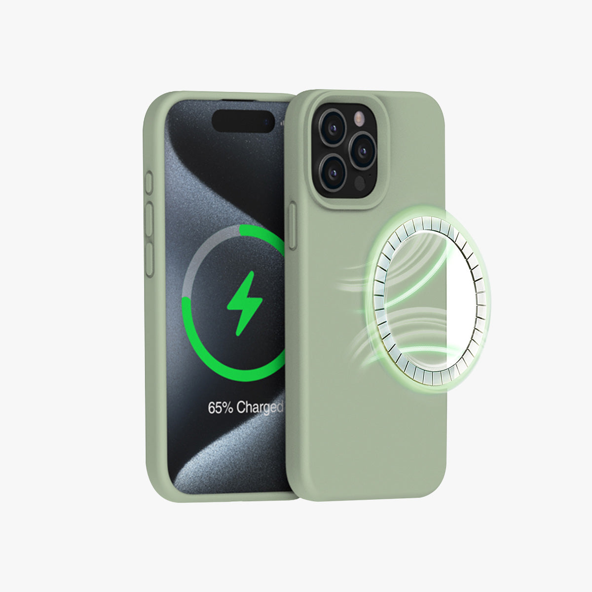 MagSafe Phone Case | New Series Liquid Silicone Solid Color Phone Case with Large Cutouts No.5-8