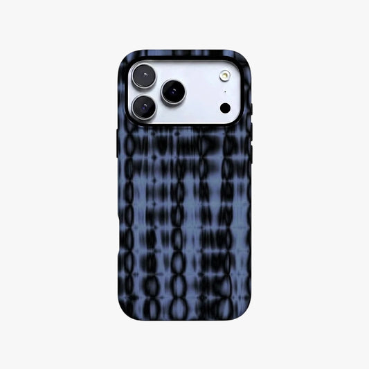 Magnetic Phone Case | Blue Tie Dye Abstract