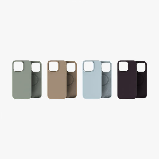 MagSafe Phone Case | New Series Liquid Silicone Solid Color Phone Case with Large Cutouts No.5-8
