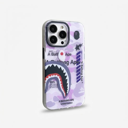 Purple Camo Ape iPhone Case – Durable Streetwear Phone Cover – Limited Edition Style
