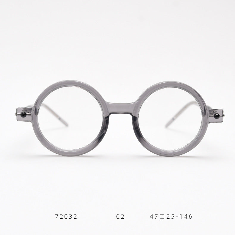 Round Optical Glasses Frame - Practicality Meets Mature Hip-Hop Style