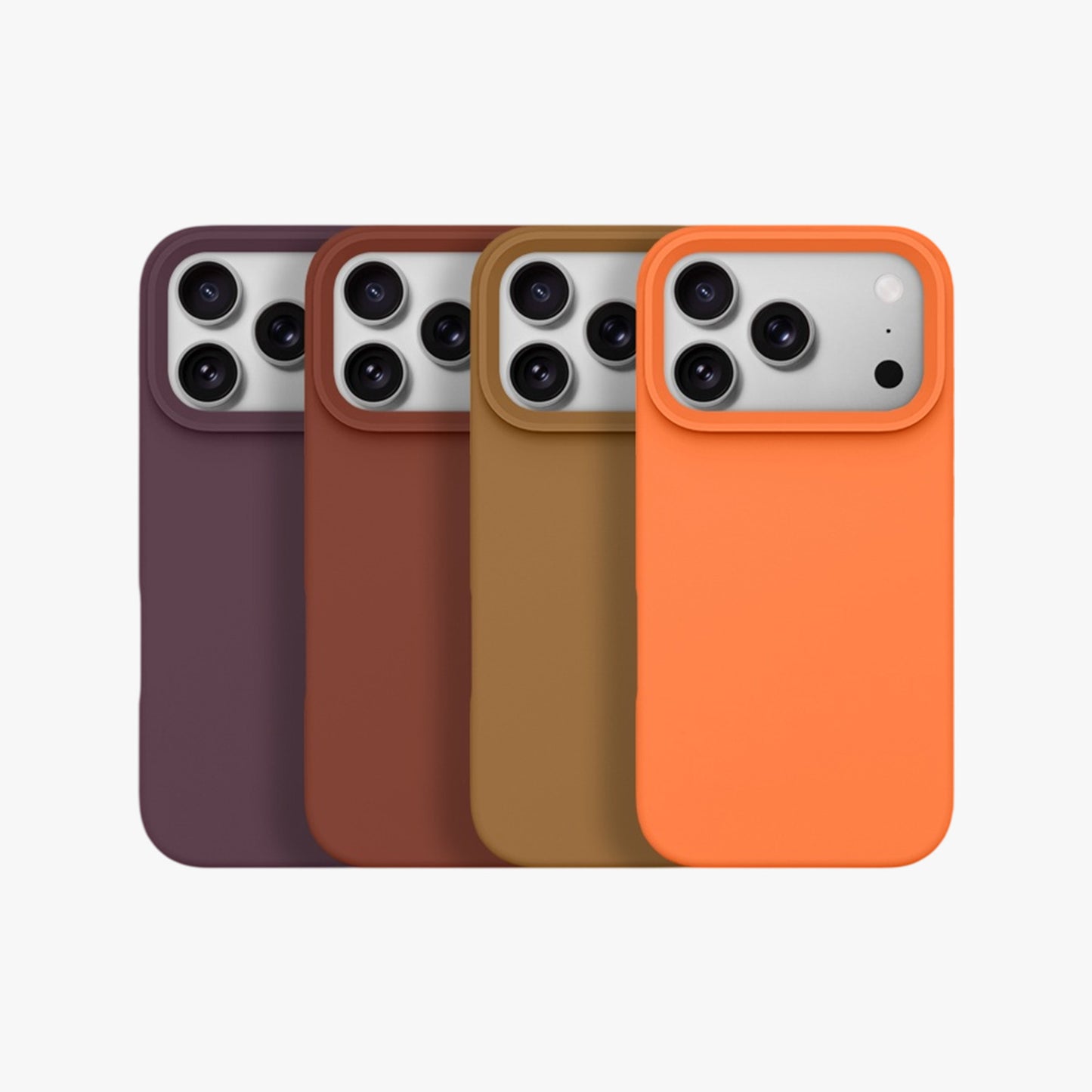Magnetic Phone Case | Burgundy Silicone Liquid Solid Color - Open Camera