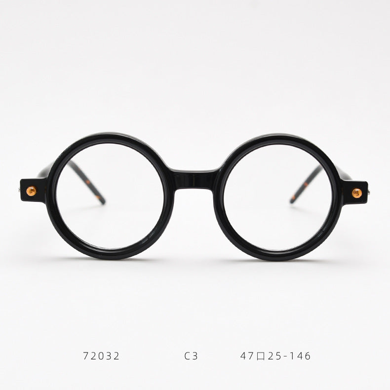 Round Optical Glasses Frame - Practicality Meets Mature Hip-Hop Style