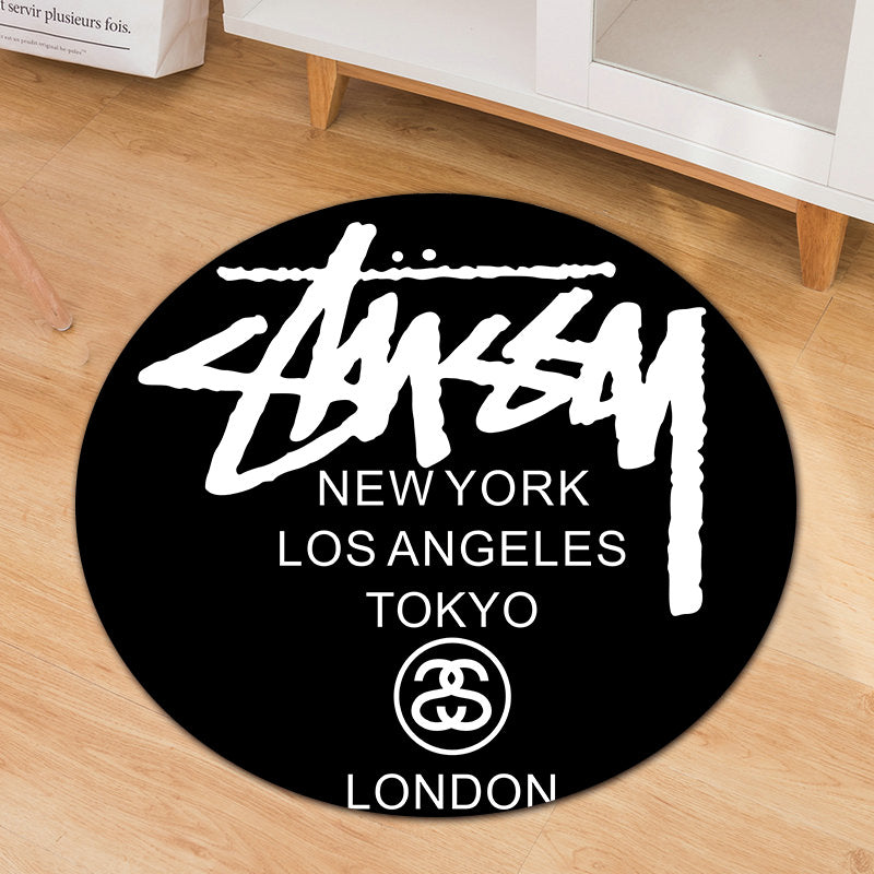 SPICEUP STUDIO | ST Trendy Round Area Rug | Modern Living Room and Bedroom Carpet | Popular Social Media Style Rug