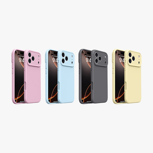 Basic Phone Case | New Series Liquid Silicone Solid Color Phone Case with Precise Cutouts No.6-9