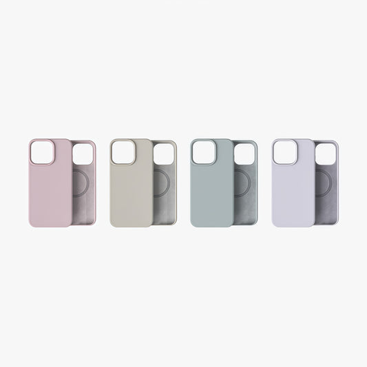 MagSafe Phone Case | New Series Liquid Silicone Solid Color Phone Case with Large Cutouts No.9-12