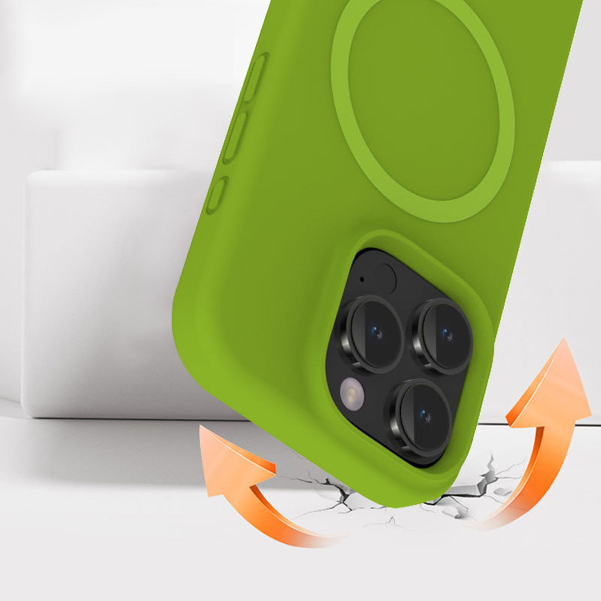 MagSafe Phone Case | Premium Magnetic Liquid Silicone Solid Color Phone Case with Large Cutouts No.1-5