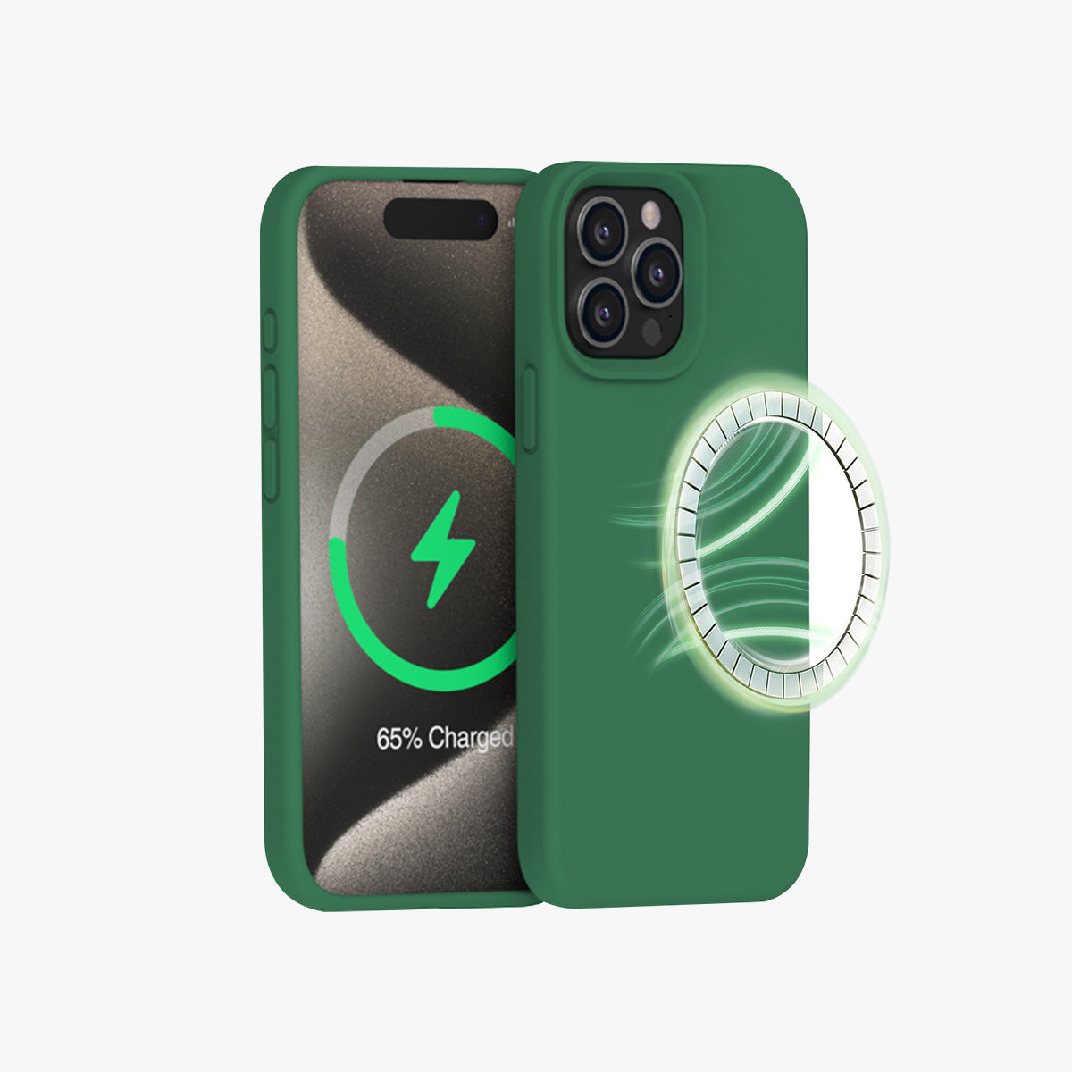 MagSafe Phone Case | New Series Liquid Silicone Solid Color Phone Case with Large Cutouts No.1-4