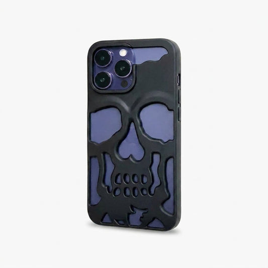 Hypebeast Designer Skull Case - Matte Black Metal