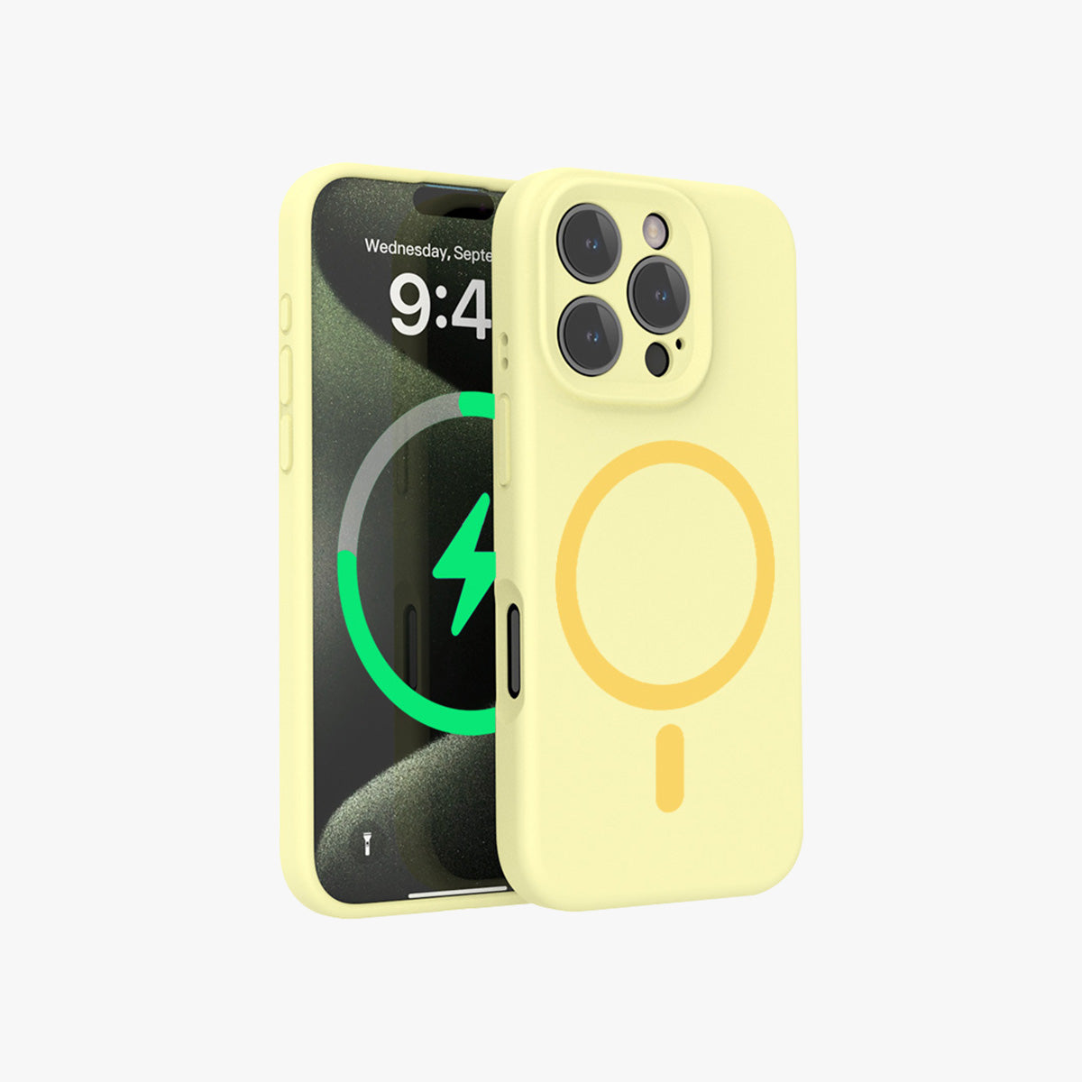 MagSafe Phone Case | Premium Magnetic Liquid Silicone Solid Color Phone Case with Precise Cutouts No.6-10