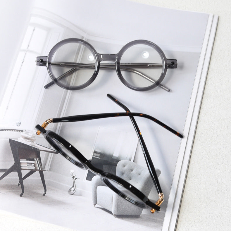 Round Optical Glasses Frame - Practicality Meets Mature Hip-Hop Style