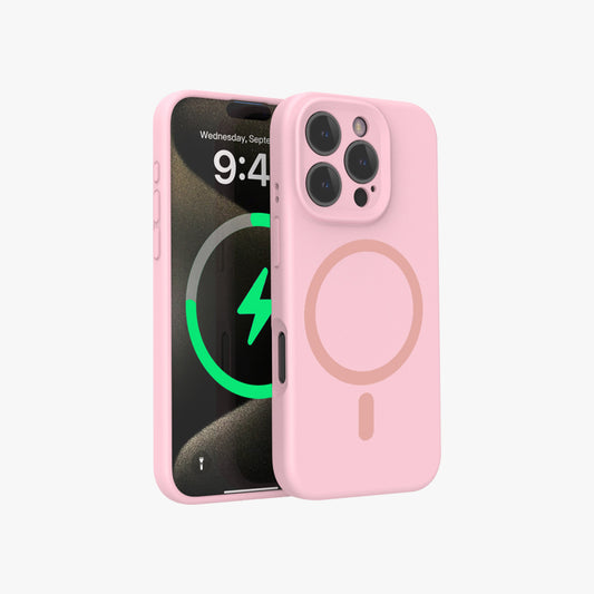 MagSafe Phone Case | Premium Magnetic Liquid Silicone Solid Color Phone Case with Precise Cutouts No.6-10