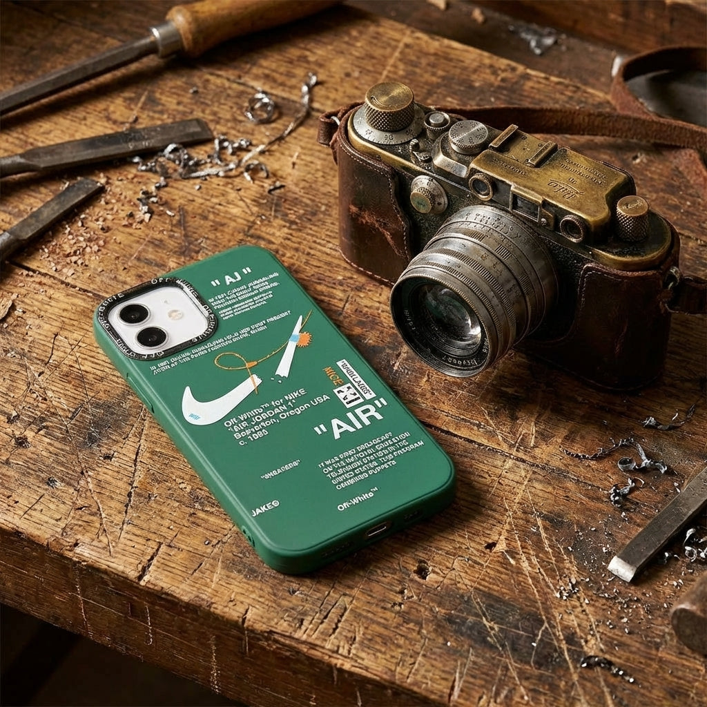Green Industrial Streetwear iPhone Case – Deconstructed Design Hype Style Cover