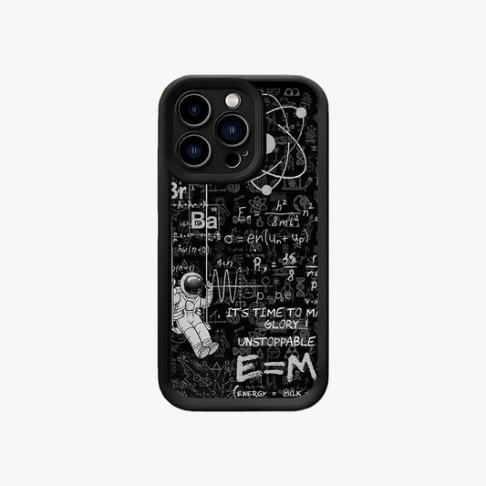 Black Astronaut Aesthetic iPhone Case – Slim Matte Shockproof Silicone Cover
