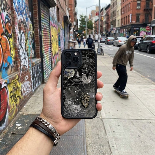 Galaxy Planetary Heart iPhone Case – Aesthetic Space Cover