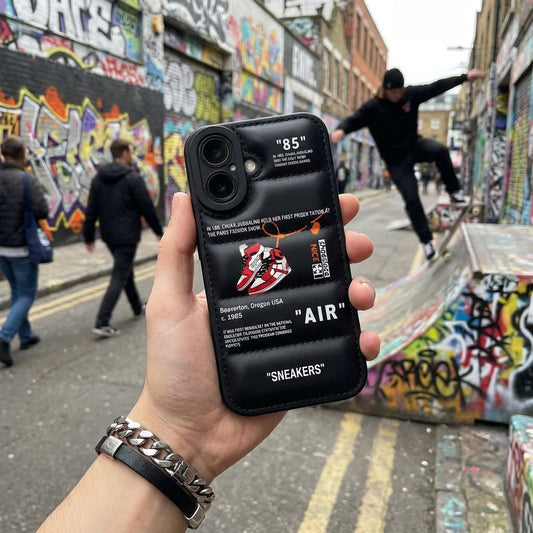 Nike x Off White Inspired 3D Black iPhone Case – Hypebeast Style (Red)