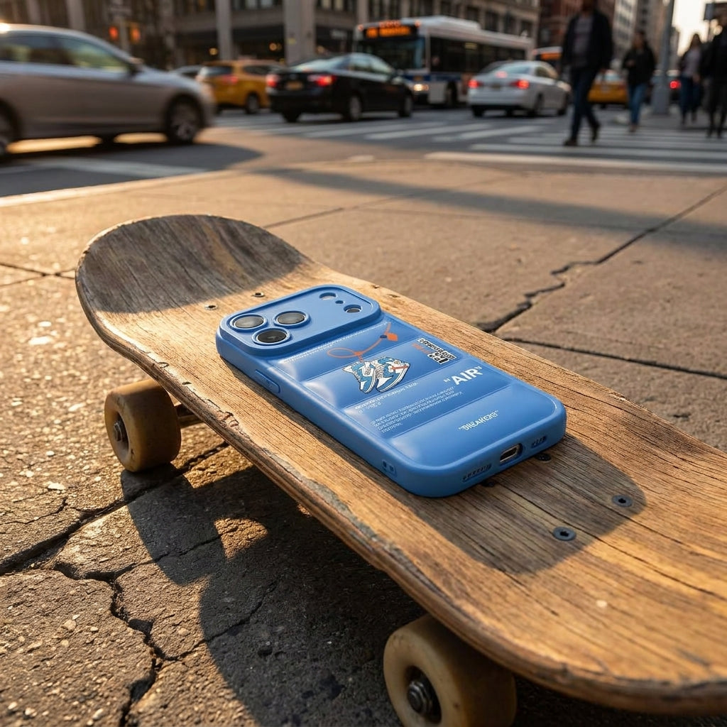 Nike x Off White Inspired 3D Blue iPhone Case – Hypebeast Style (Blue)