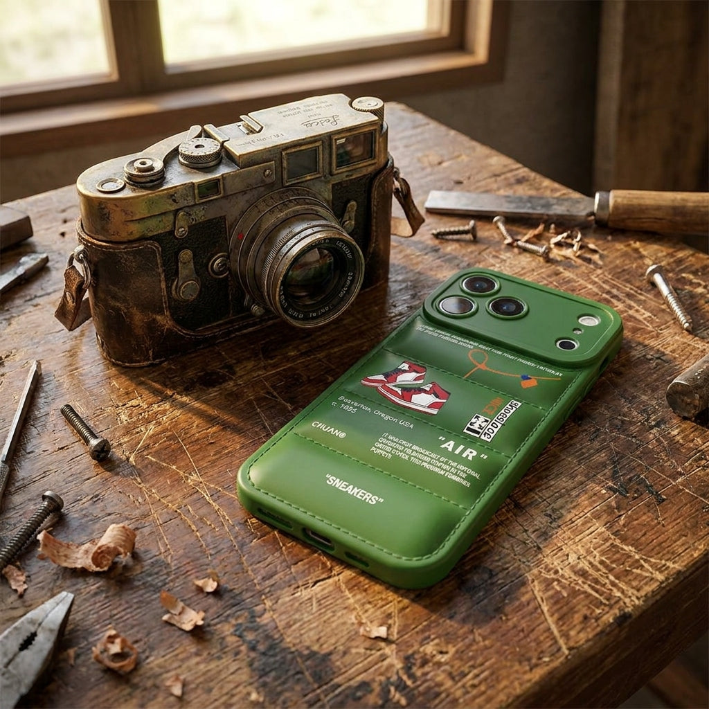 Nike x Off White Inspired 3D Green iPhone Case – Hypebeast Style (Red)