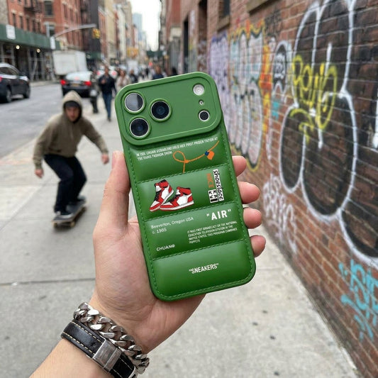 Nike x Off White Inspired 3D Green iPhone Case – Hypebeast Style (Red)