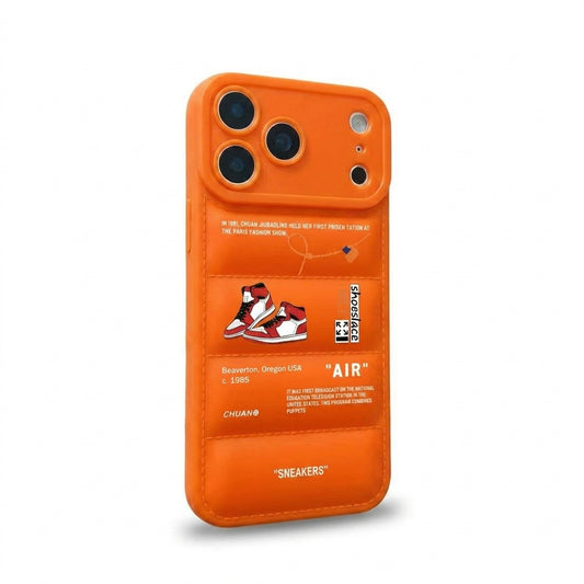 Nike x Off White Inspired 3D Orange iPhone Case – Hypebeast Style (Red)