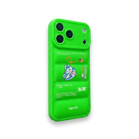 Nike x Off White Inspired 3D Chartreuse iPhone Case – Hypebeast Style (Blue)