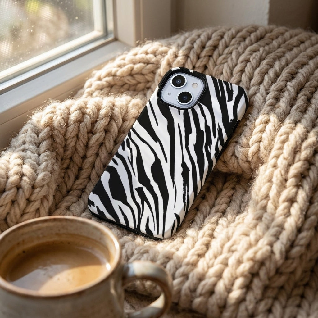 Hybrid Phone Case MagSafe Compatible - Zebra Pattern