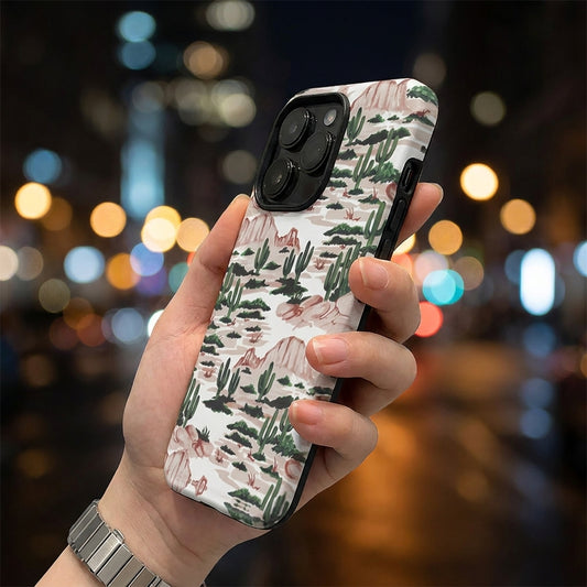 Hybrid Phone Case MagSafe Compatible - Cactus