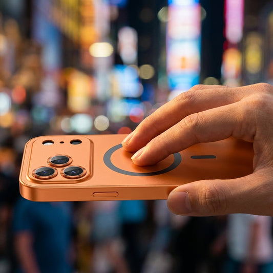 Metal Frame Phone Case MagSafe - Cosmic Orange