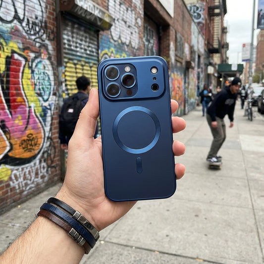 Metal Frame Phone Case MagSafe - Titanium Blue