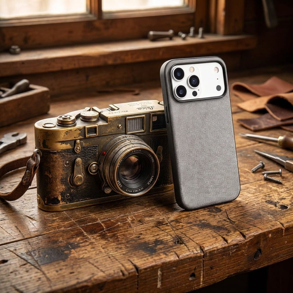 Magnetic Phone Case | Technol logy fasbric Case - Black