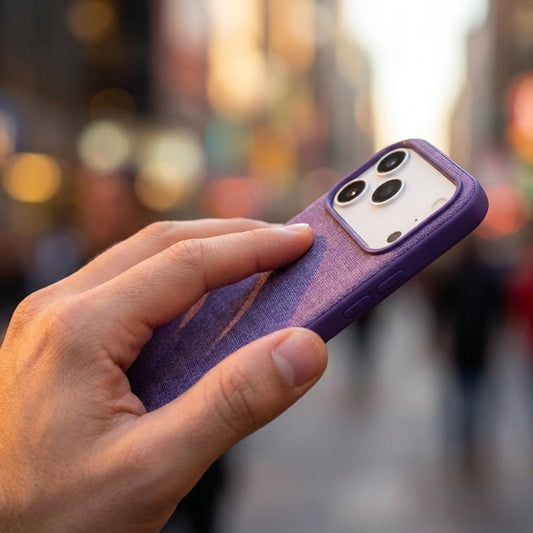 Magnetic Phone Case | Technol logy fasbric Case - Purple