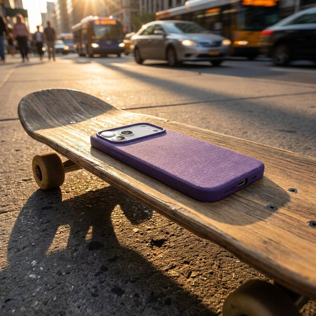 Magnetic Phone Case | Technol logy fasbric Case - Purple