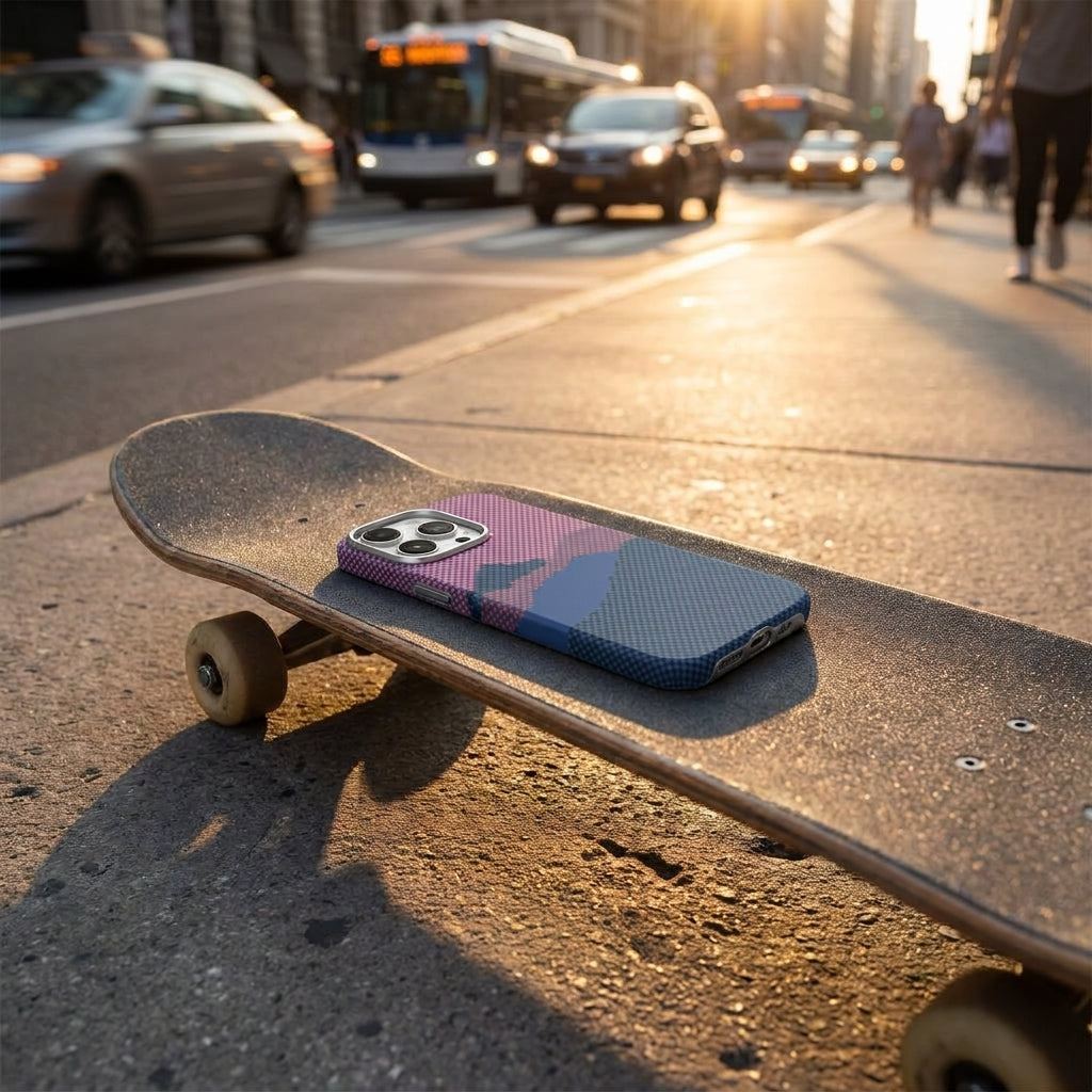 Magnetic Phone Case | Carbon Fiber Case with Kevlar Weave – Red Mountain Peak