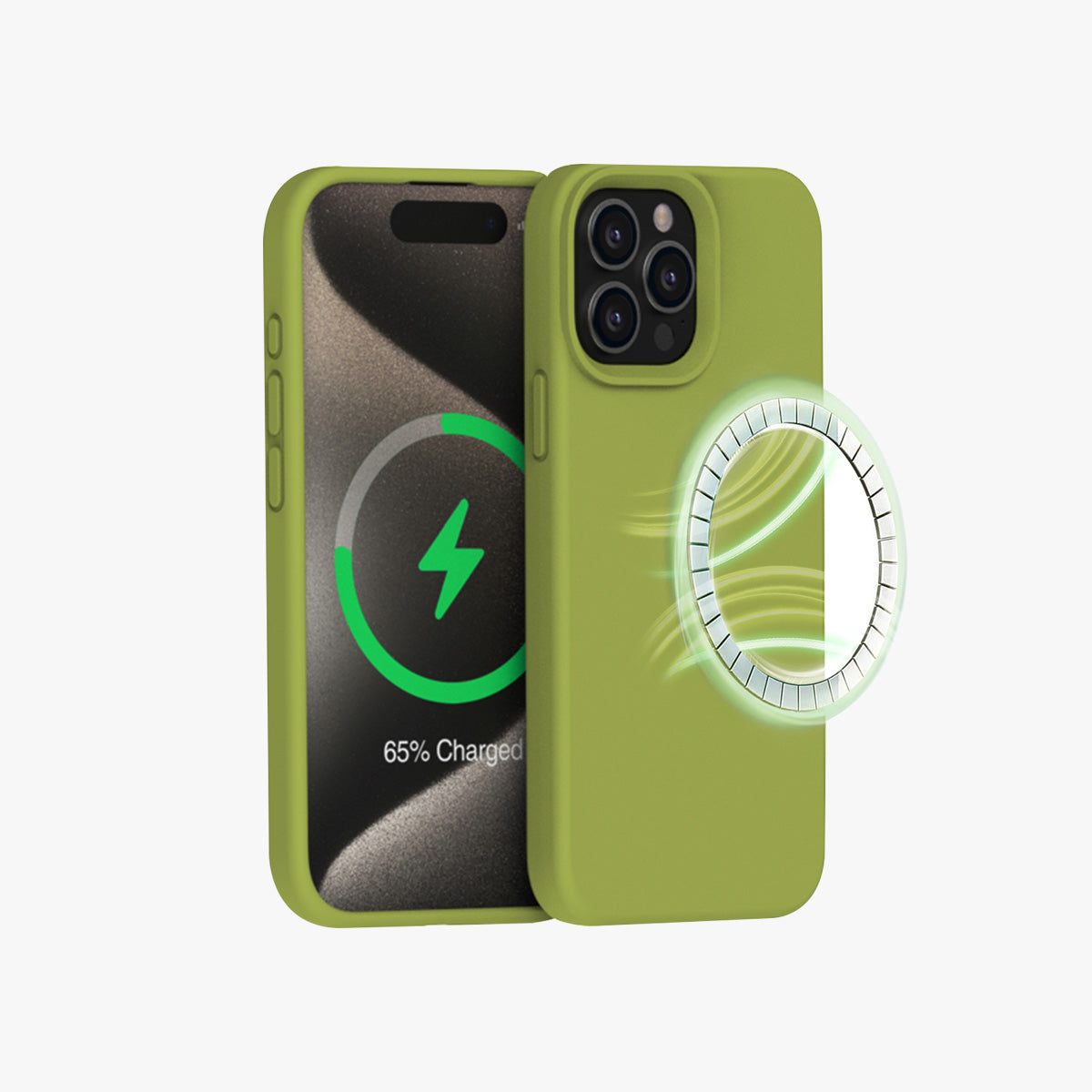 MagSafe Phone Case | New Series Liquid Silicone Solid Color Phone Case with Large Cutouts No.1-4