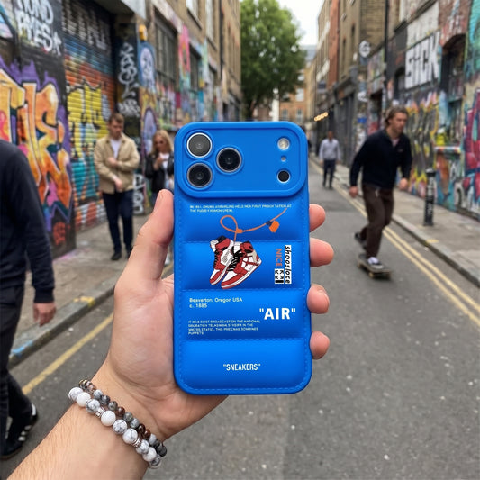 Nike x Off White Inspired 3D Blue iPhone Case – Hypebeast Style (Red)