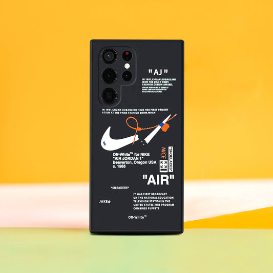 Galaxy Phone Case | Nike x Off White inspired Black