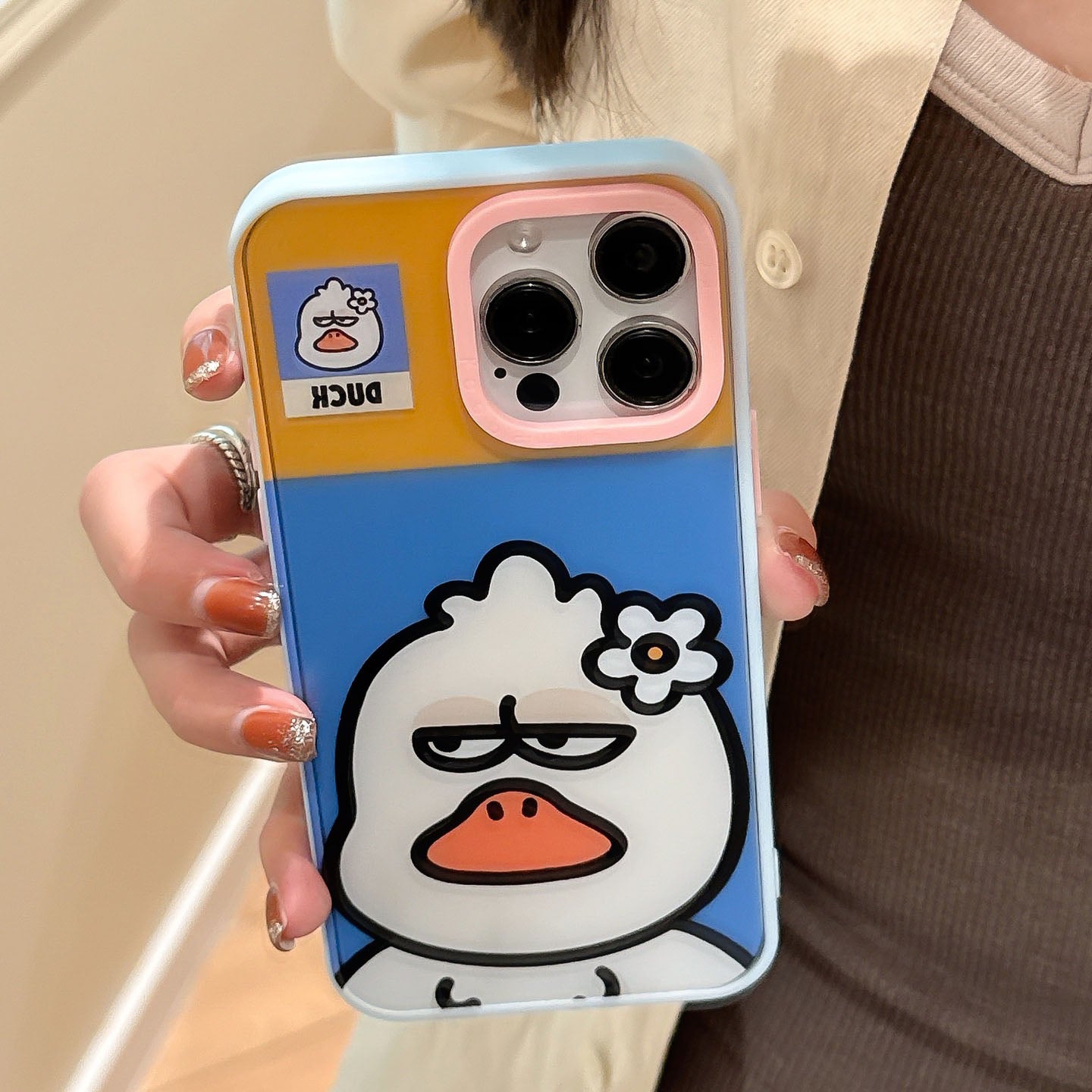 Limited iPhone Case | Don't Mess with Me White Duck